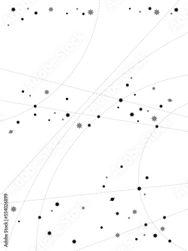 The Winter Starry Sky -- (white blank background).