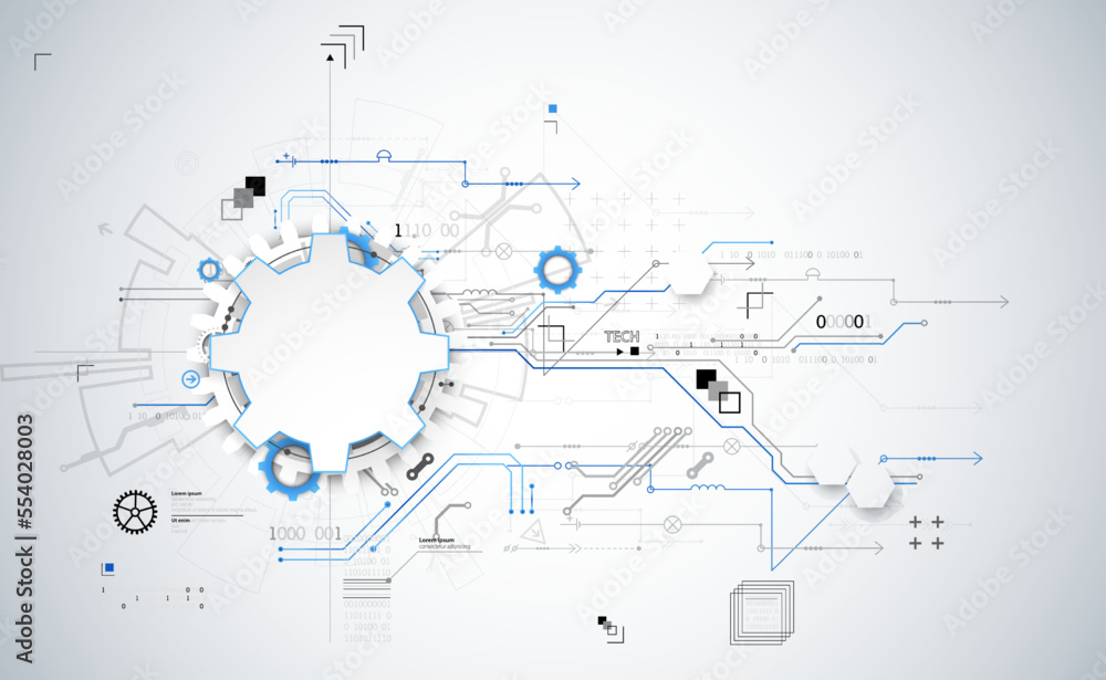 Abstract technology concept. Circuit board, high computer color background. Vector illustration with space for content, web - template, business tech presentation. Abstract technology concept. Circuit board, high computer color background. Vector illustration with space for content, web - template, business tech presentation.