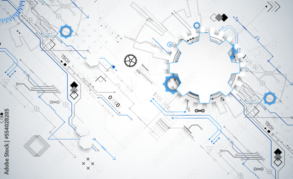 Abstract technology concept. Circuit board, high computer color background. Vector illustration with space for content, web - template, business tech presentation. Abstract technology concept. Circuit board, high computer color background. Vector illustration with space for content, web - template, business tech presentation.