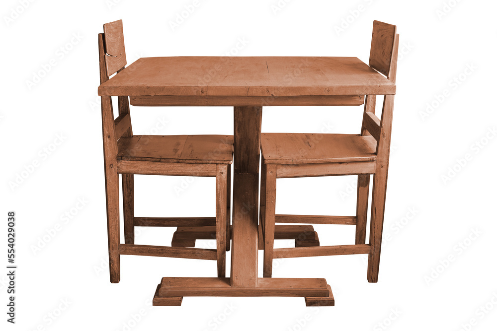 Wooden dining table and chairs. Wooden dining table and chairs.