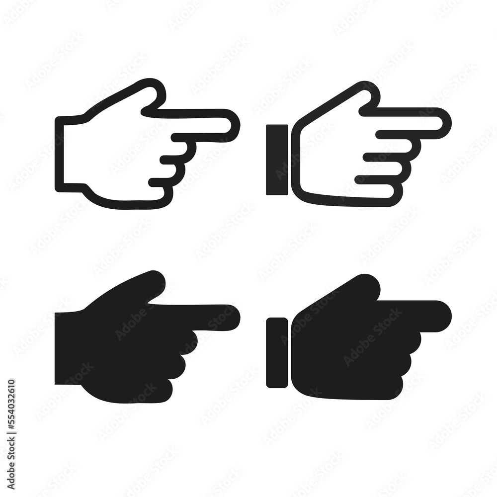 Finger for graphic and web design vector icon Illustration. Finger for graphic and web design vector icon Illustration.