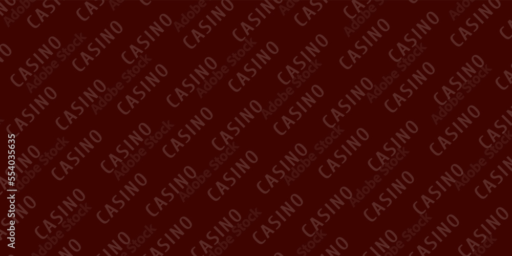 Poker and casino table background in red color. Vector illustration.