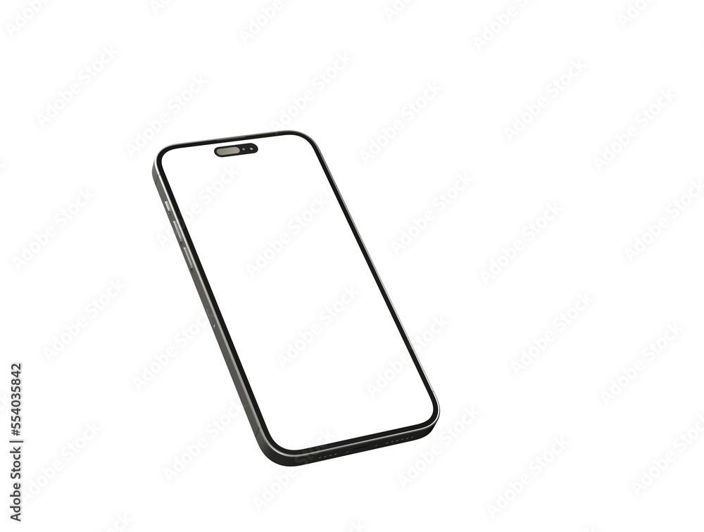 Smartphone. Mobile phone Template. Telephone 3d Smartphone. Mobile phone Template. Telephone 3d