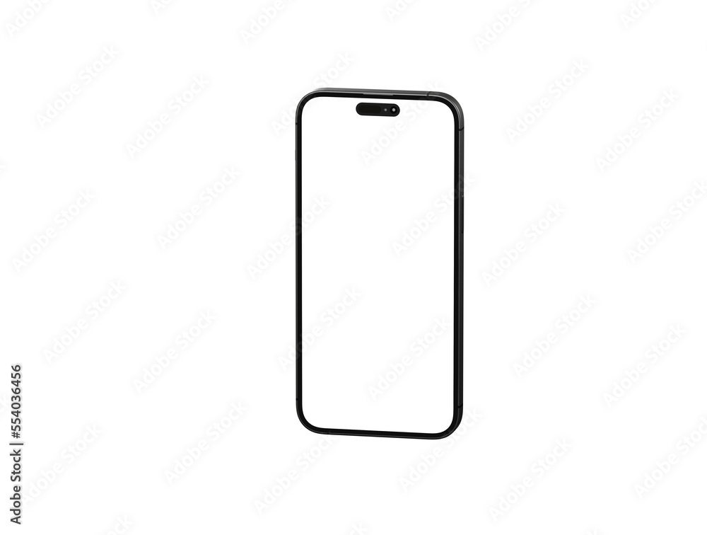 3d smartphone with blank screen isolated 3d smartphone with blank screen isolated