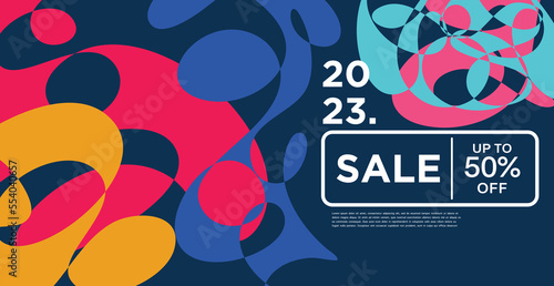 Colorful abstract geometric and fluid banner template for marketing promotion materials. Giveaway, cash back, gift card and member card bonus design template.