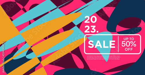 Colorful abstract geometric and fluid banner template for marketing promotion materials. Giveaway, cash back, gift card and member card bonus design template.