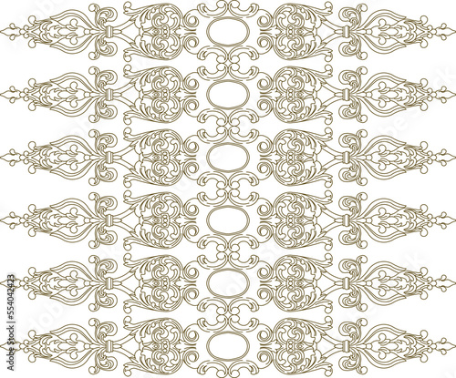 Traditional symmetrical batik motif background