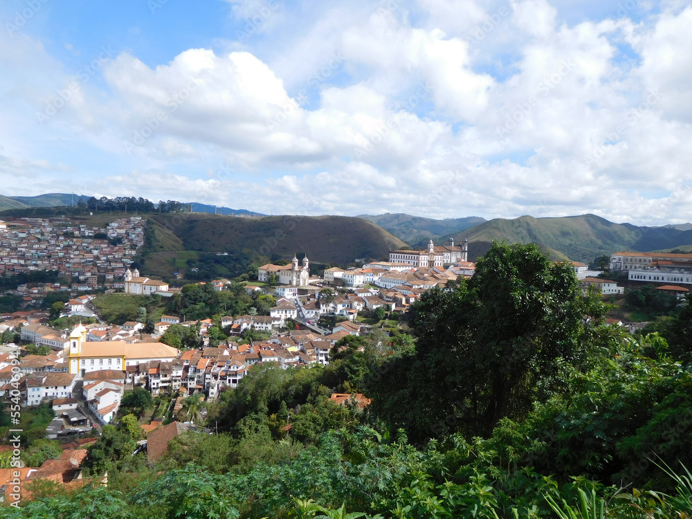 Ouro Preto is a colonial city in the Serra do Espinhaço, in the east of Brazil. It is known for its baroque architecture, which includes bridges, fountains and squares