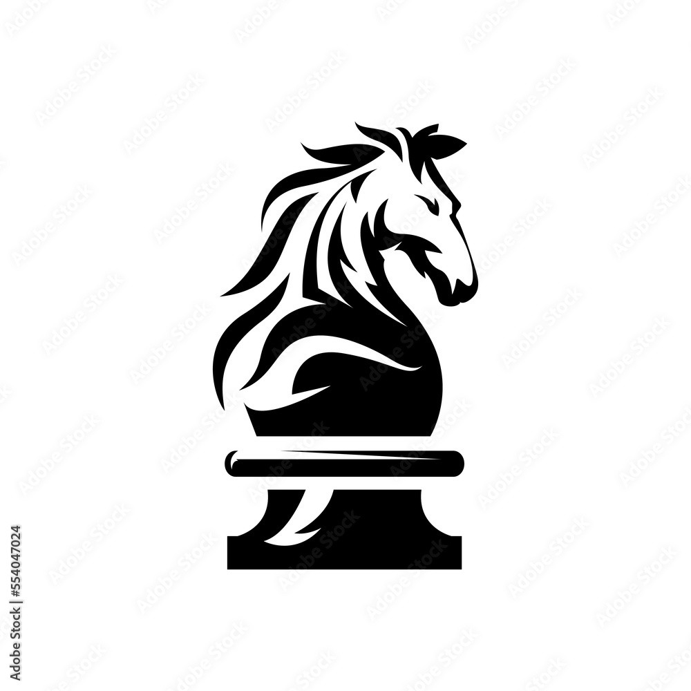 strong knight chess piece symbol, vector template, logo minimalist horse, casino logo, bold horse, game strong knight chess piece symbol, vector template, logo minimalist horse, casino logo, bold horse, game