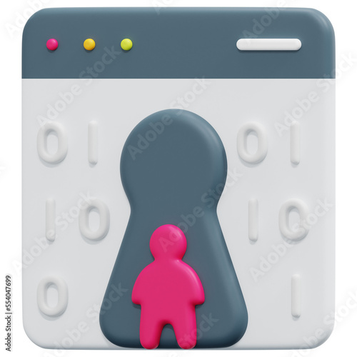 Εκτύπωση καμβά backdoor 3d render icon illustration