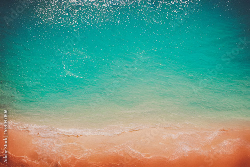 summer beach background created using Generative AI