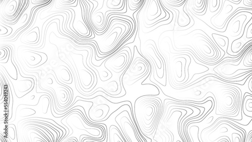 Abstract white topography vector background. Line topography map design. The concept of conditional geographical pattern and topography.	