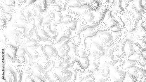 Abstract white topography vector background. Line topography map design. The concept of conditional geographical pattern and topography.	