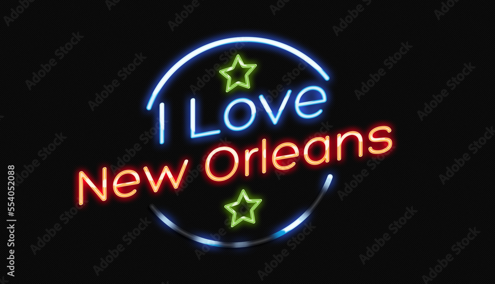 I Love New Orleans neon sign