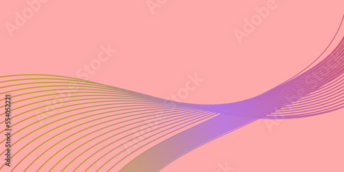 Abstract waves shining on dark, shiny motion, magic space light. Vector abstract techno background