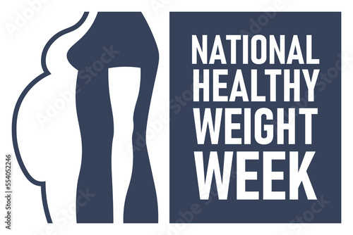 National Healthy Weight Week background.