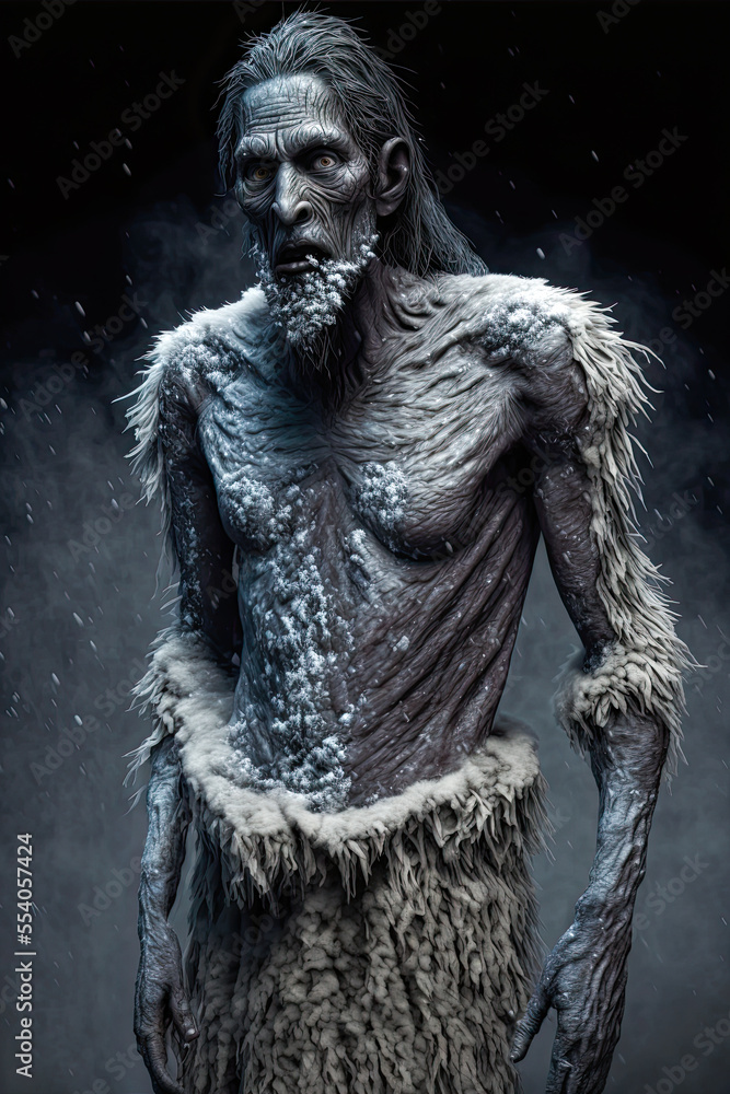 Fotografie Wendigo, human, Native American indigenous mythological creature