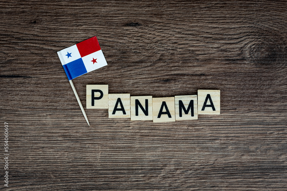 Panama - wooden word with panama flag (wooden letters, wooden sign) Panama - wooden word with panama flag (wooden letters, wooden sign)