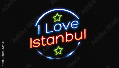 I Love Istanbul neon sign