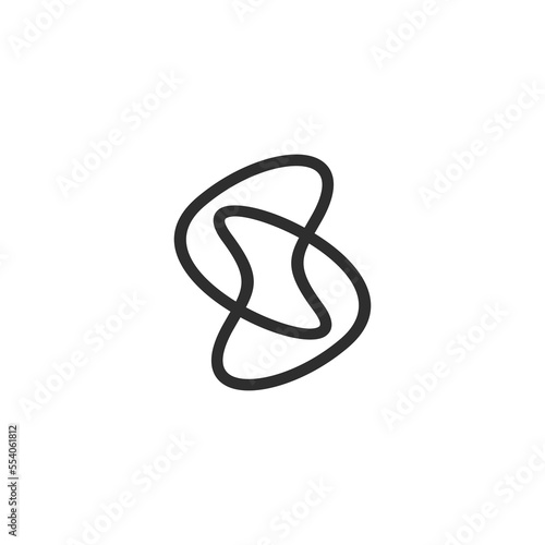 letter S logo design vector sign