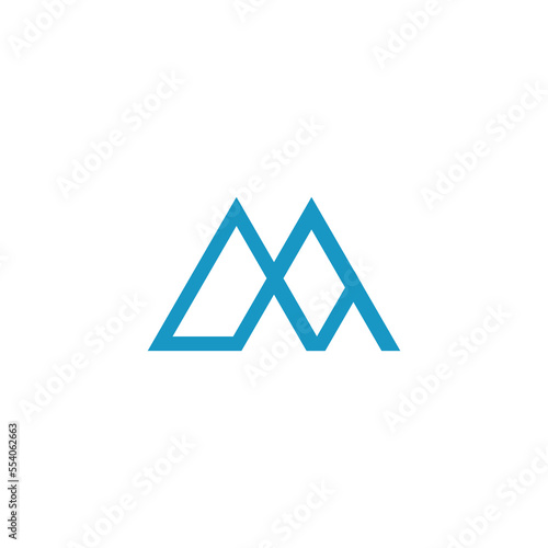 M logo design vector sign