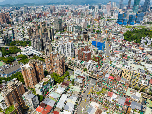 Top down view of Taipei city old town