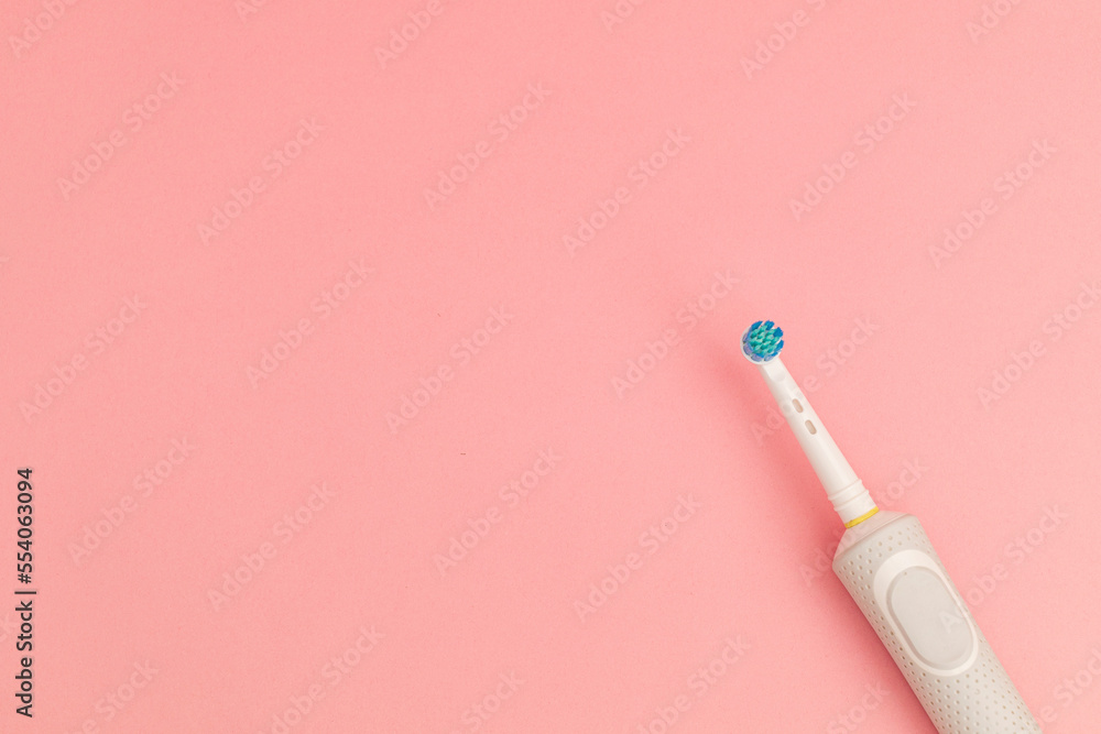 Teeth counter on a pink background Teeth counter on a pink background