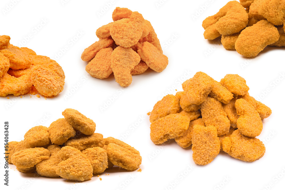 Nuggets isolated on a white background. Nuggets isolated on a white background.