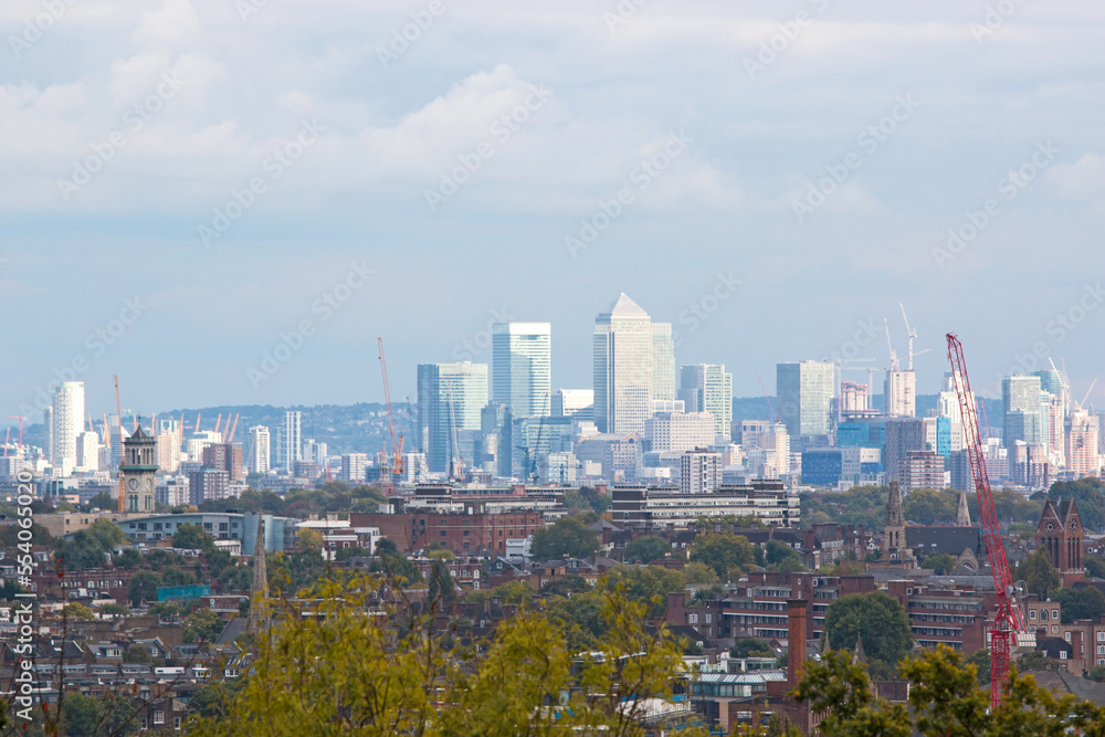 London skyline from Parliament Hill