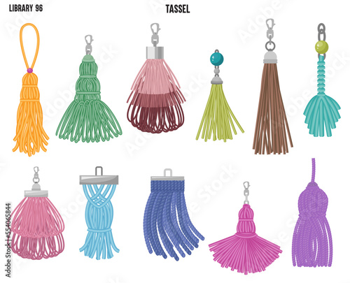 DECORATIVE TASSEL IN EDITABLE VECTOR