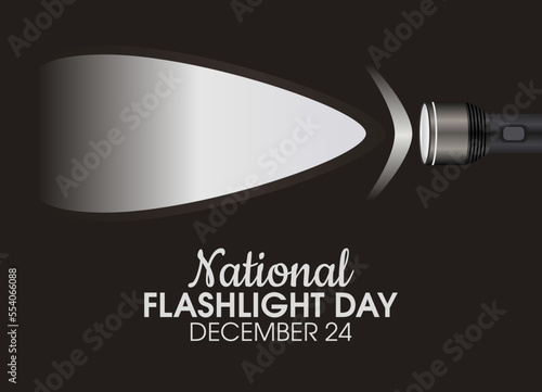 vector graphic of national flashlight day good for national flashlight day celebration. flat design. flyer design.flat illustration.