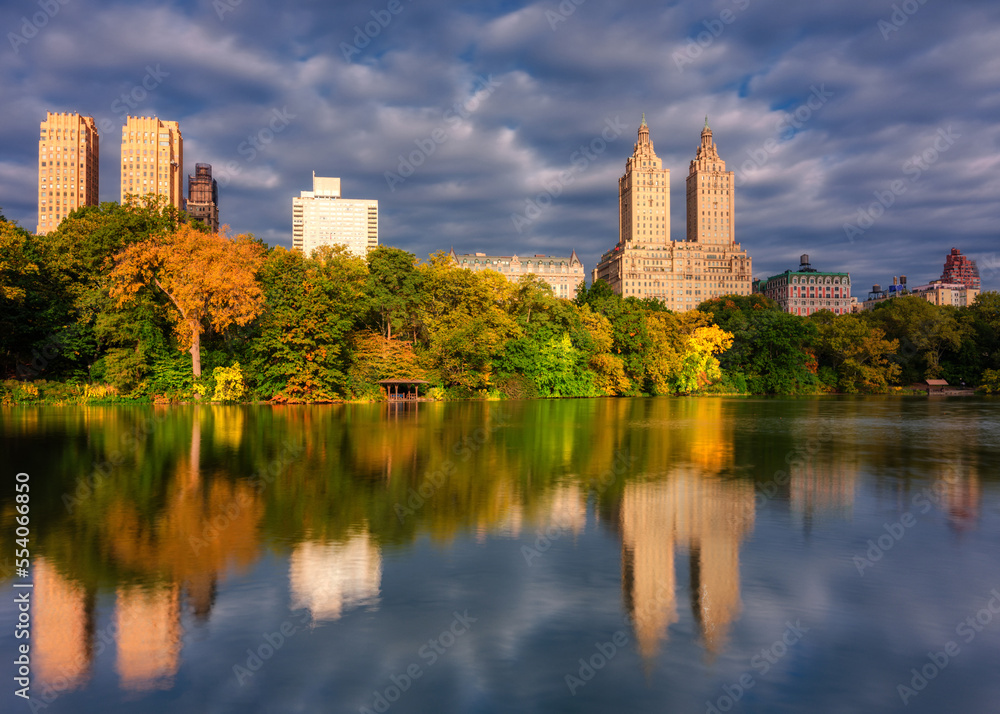 Central park during autumn Central park during autumn