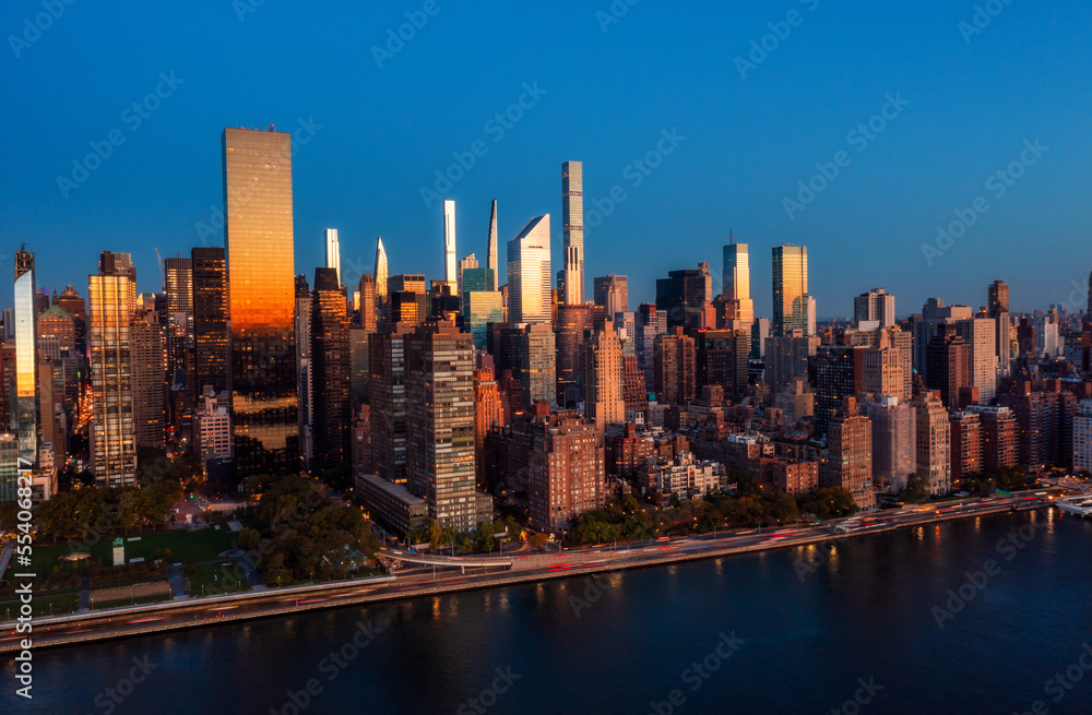 Aerial view of Midtown Manhattan
