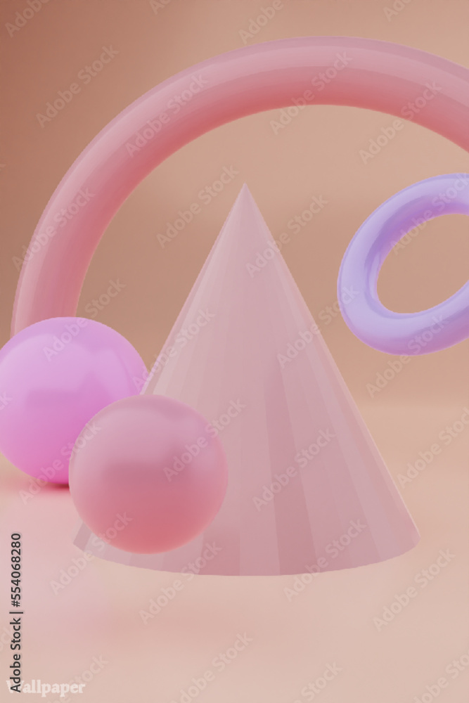 Abstract 3D rendered design for wallpapers. 