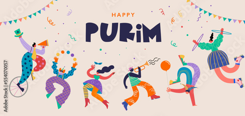 Fotografija Happy Purim - Jewish holiday, Carnival