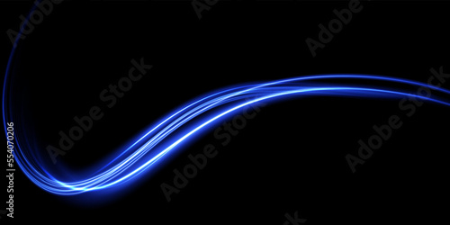 Set of abstract light lines of movement and speed. light blue ellipse. Brilliant galaxy. Glowing podium. Space tunnel. Light everyday glowing effect. semicircular wave, light vortex wake. Bright spira