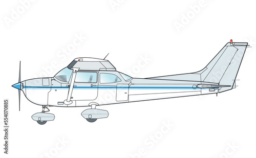 Viersitziges Sportflugzeug Cessna photo