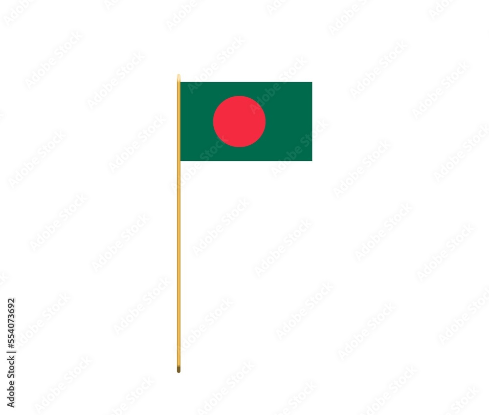 National flag of Bangladesh country in South Asia . National flag of Bangladesh country in South Asia .