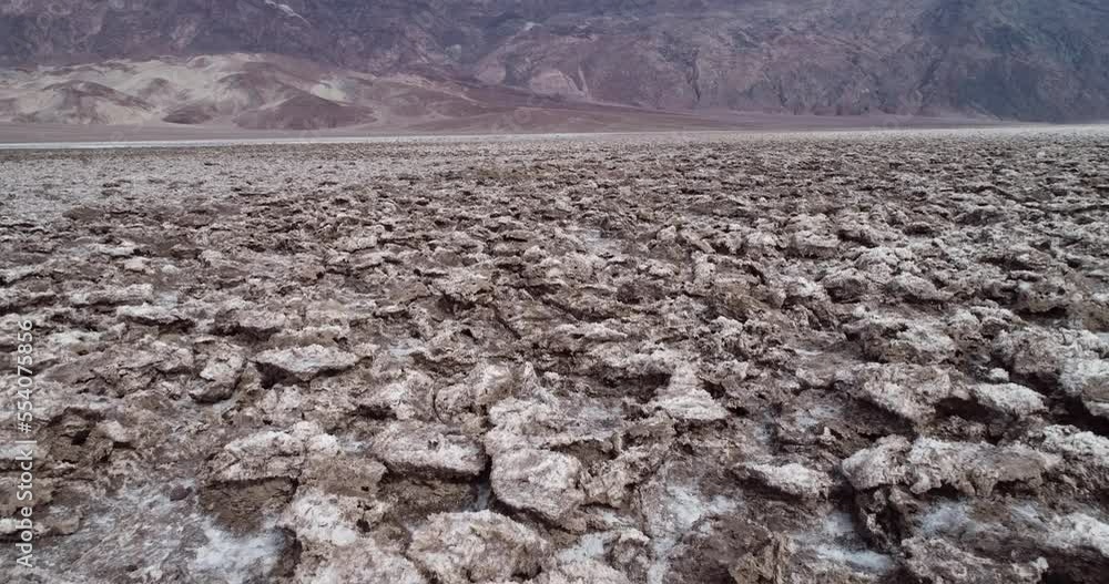 Devil's Golf Course area in Death Valley. Salty Ground Surface. California, USA. Devil's Golf Course area in Death Valley. Salty Ground Surface. California, USA.