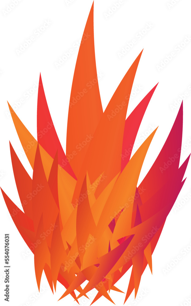 Flames of spikes abstraction vector image