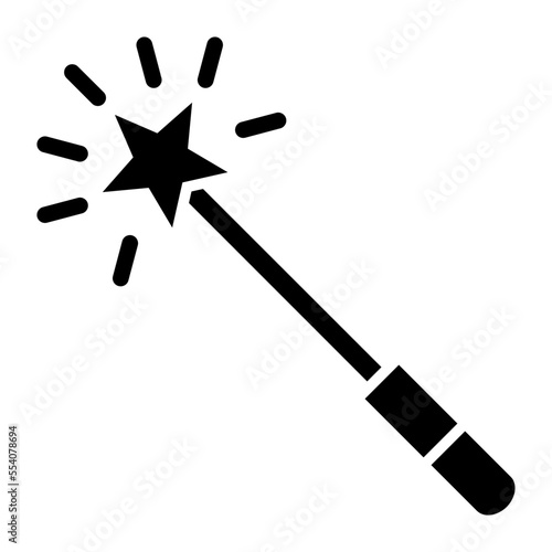 Magic Wand Glyph Icon