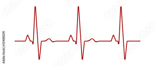 Fotografia Heart rate graph