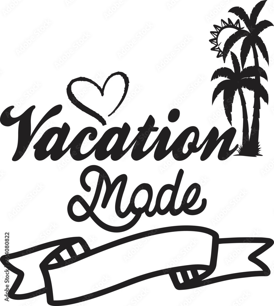 Fototapeta premium Summer SVG Design With unique vector