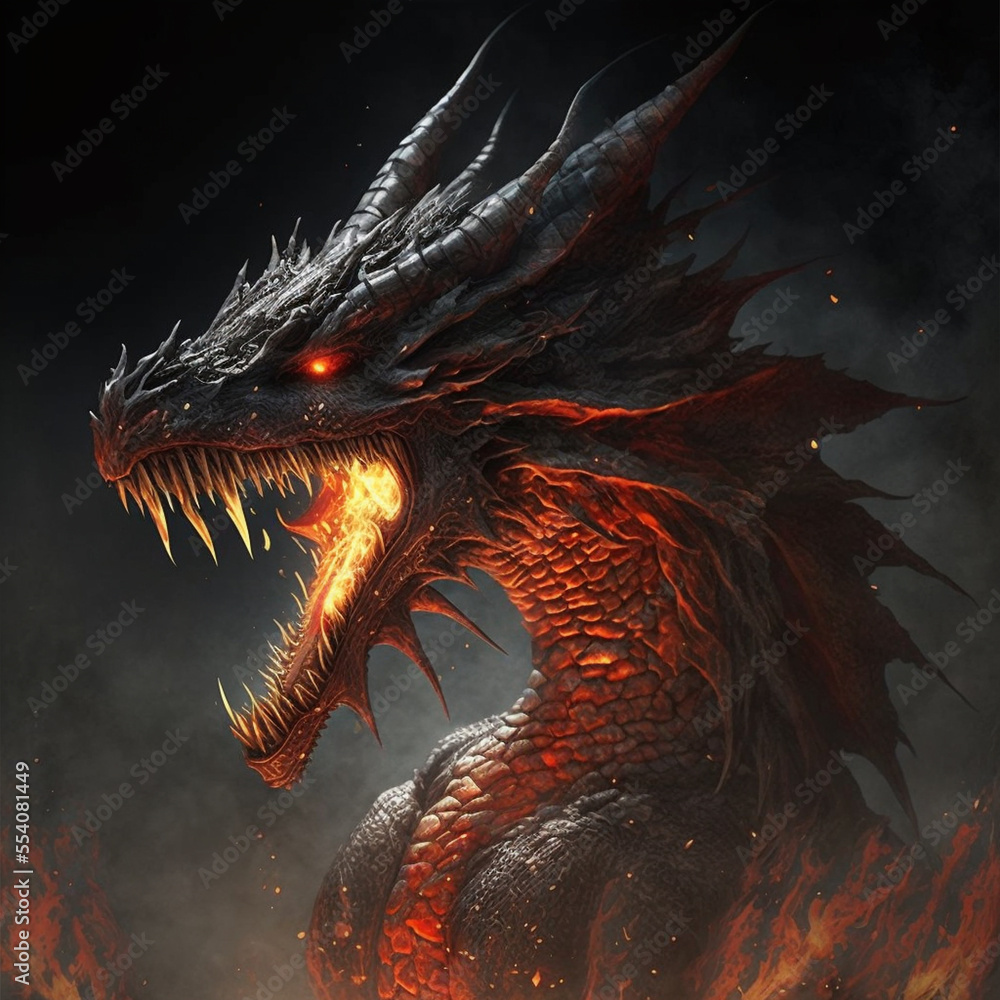 red dragon head red dragon head