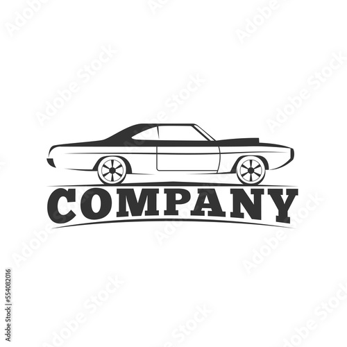 vintage car logo design 