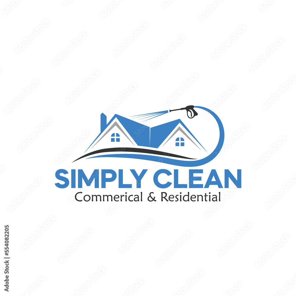 cleaning house logo design