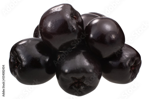 Wallpaper Mural Black chokeberries (Aronia melanocarpa fruits), pile of, isolated png Torontodigital.ca