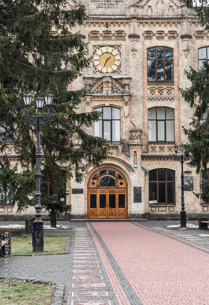 View of the main building of the Polytechnic Institute in Kiev, Ukraine.