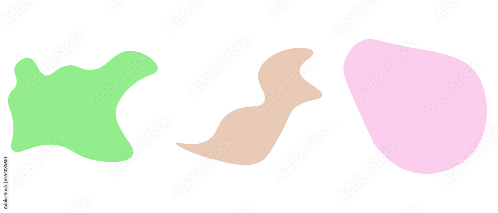 Abstract pastel shape background. Vector illustration.