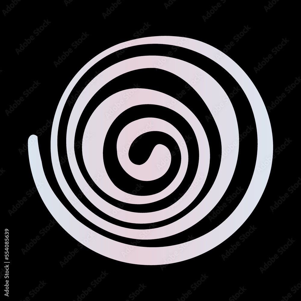 Pastel gradient decorative spiral. Vector illustration. Pastel gradient decorative spiral. Vector illustration.